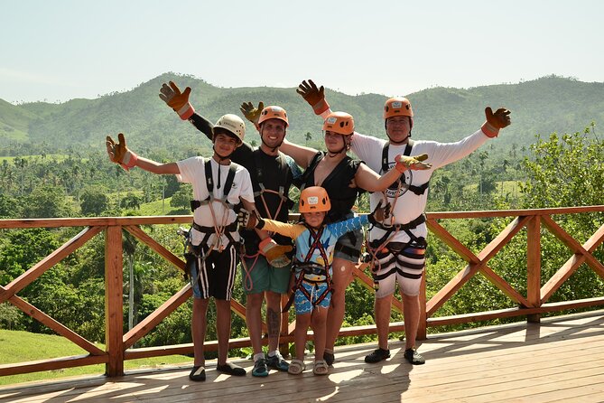 5 tours in 1 (Eco Farm/Horseback/City Tour/Buggy/Zipline) - Stop 4 in Anamuya: zipline over the river and suspension bridge