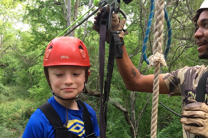 6 Zipline & Adventure Tower EPIC COMBO - Adventure Tower at 60 feet: 18 elements, freefall, and 4 climbing routes