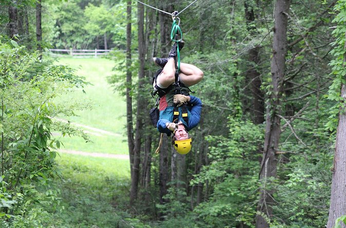 7 Line Waterfall Canopy Zipline Course - Group size and English instruction: what it means for your day