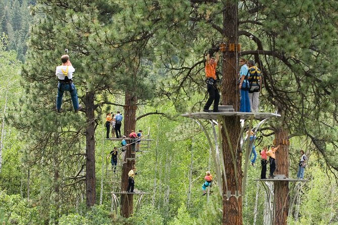 All-Day Guided Zipline Tour with Train Ride and Lunch in Durango - How the red Tall Timber train turns a zipline day into a real excursion