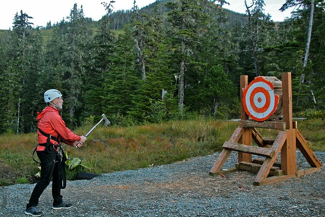 Alpine Zipline Adventure in Juneau, AK - Tongass National Forest canopy runs: treehouse landings for photos and calm
