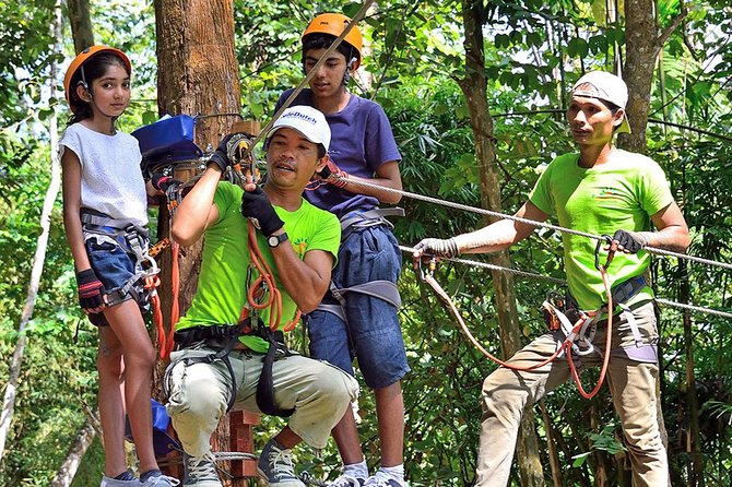 Aonang Fiore Zip Line Adventure in Krabi - Courses and height rules: easy, extreme, and the combined route