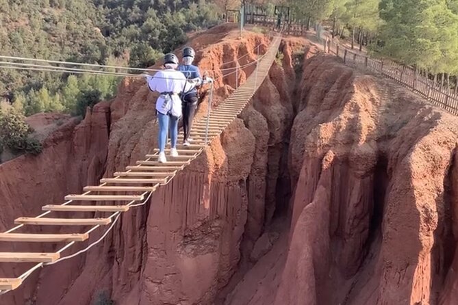 Atlas Mountain Zip Line And waterfalls berber villages with camel - Zip lines: the thrill, the bridge crossing, and how the staff handles nerves