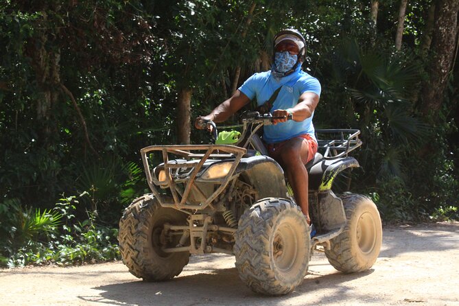 ATV Cenote and Zipline Sacred Jungle Expedition - Zipline above the canopy: where the nerves show up