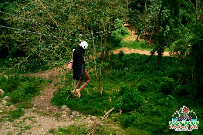 ATV Zipline Nature Walk Swing over Wishing River Kingston Jamaica - Where River Ryder Adventure Park sits in Kingston