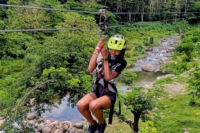 ATV Zipline Nature Walk Swing over Wishing River Kingston Jamaica - The free nature walk: slow down for the scenery and the reset