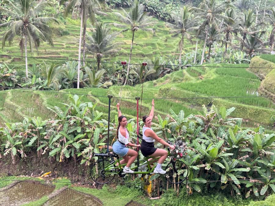 Bali: Ubud Swing, Zipline, SkyBike in a Private Rice Terrace - Getting there in Ubud: pickup zones, meet point, and timing