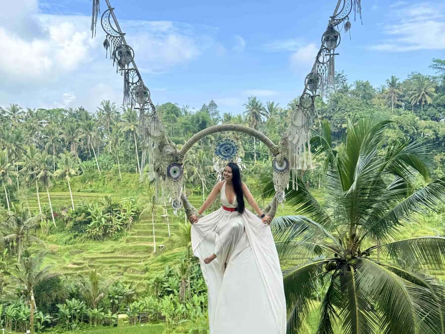 Bali: Ubud Swing, Zipline, SkyBike in a Private Rice Terrace - The Dream Catcher Swing: biggest swing energy, plus gentler choices