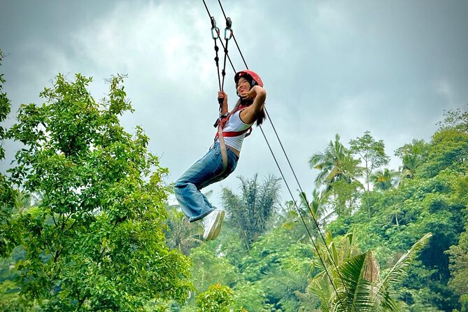 Bali Ubud Zipline, Monkey Forest and Waterfall Adventure - Key highlights at a glance