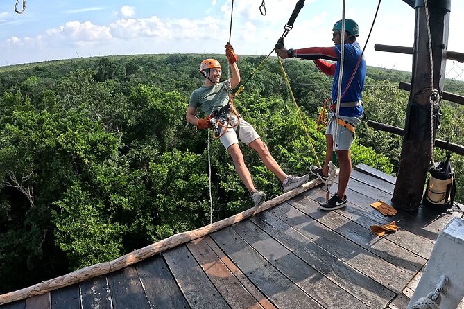 Cancun Jungle Tour: Tulum, Cenote Snorkeling, Ziplining, Lunch - Stop 1: Tulum Archaeological Site and that cliffside view