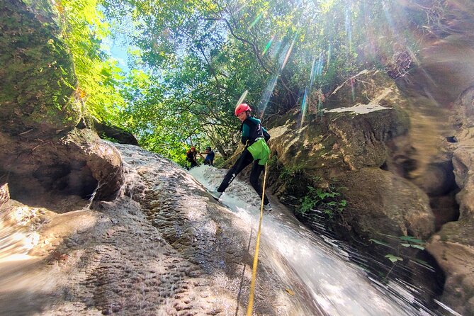Canyoning and Zipline in Polylimnio Waterfalls - The 30m Cable Zipline Over the Lake: A Different Kind of Adrenaline