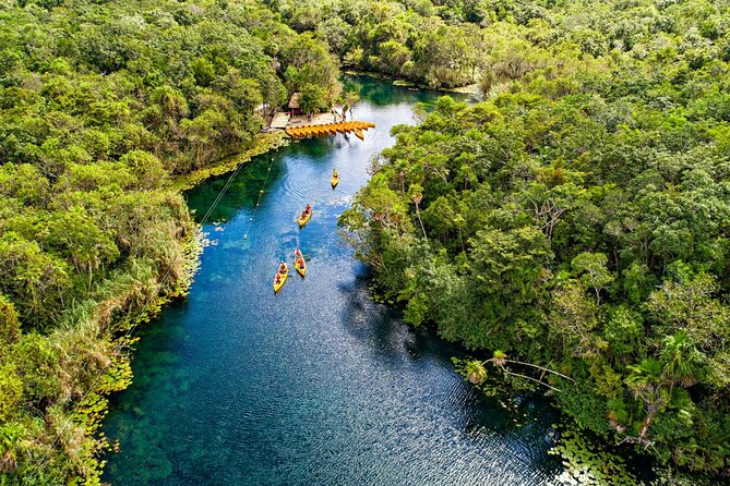Cenote Tankah and Mayan Village Tour with Zipline, Canoes & Lunch - Cenote Tankah: Clear Water, Dark Caverns, Real Swimming