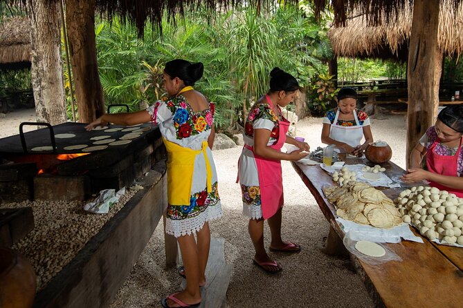 Cenote Tankah and Mayan Village Tour with Zipline, Canoes & Lunch - Mayan Village Lunch Over Wood Flames: Flavor You Can Actually Taste