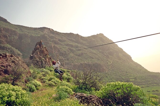 Climbing + Zipline + Via Ferrata + Cave. Adventure route in Gran Canaria - From Mirador de Las Tederas to the Island’s Last Stand
