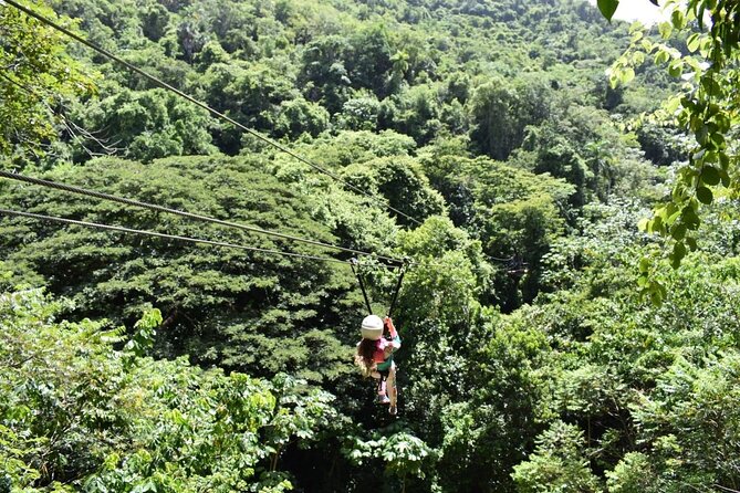 Damajagua Waterfalls, Zipline with Lunch and Transfer - Zip Lines Over Waterfalls: 5 Lines, 2 Rope Bridges, and Real Airtime