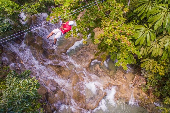 Dunns River Falls, Zipline, Bamboo Rafting, Horseback Ride Tour - How this all-in-one Ocho Rios adventure fits together