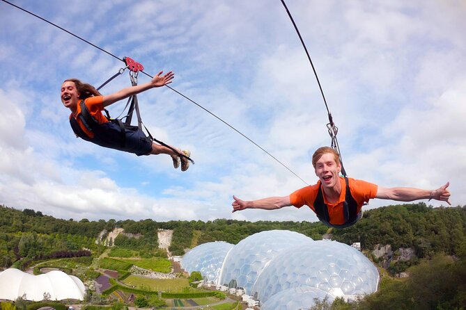 England’s Fastest Zipline at the Eden Project - Skywire at Eden Project: The “Up in the Air” Moment