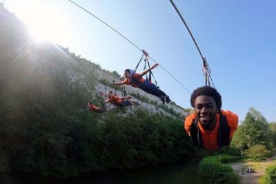 England's Longest Zipline in Kent - Harness up: the safety process (and the physical check)