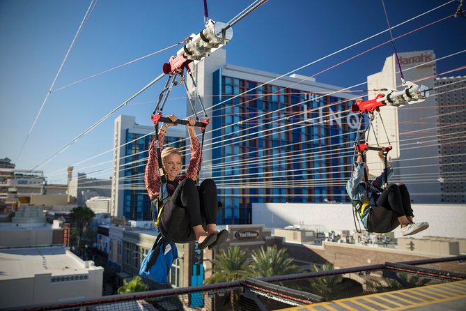 Fly LINQ Zipline at The LINQ Promenade in Las Vegas - The ride itself: tower launch, speed (up to 35 mph), and where you end