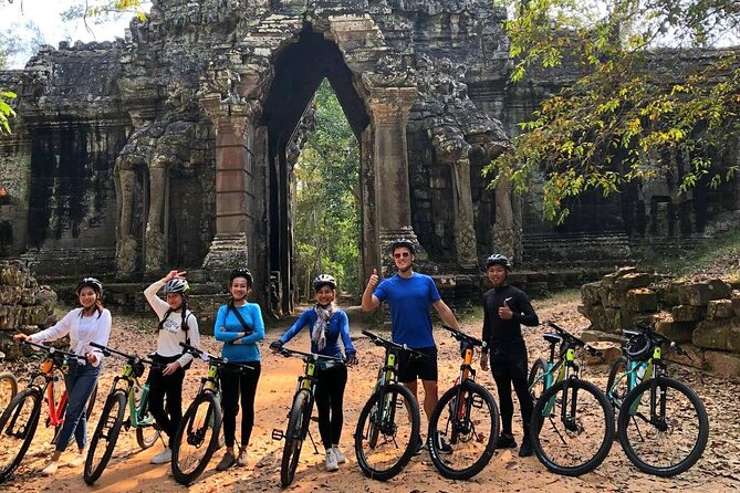 Full-Day Bike Tour in Siem Reap with Zipline - First stop: Angkor Zipline safety, Silver Course, and treetop views