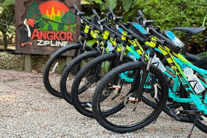 Full-Day Bike Tour in Siem Reap with Zipline - Biking after zip lining: a full day of temples without the bus hassle