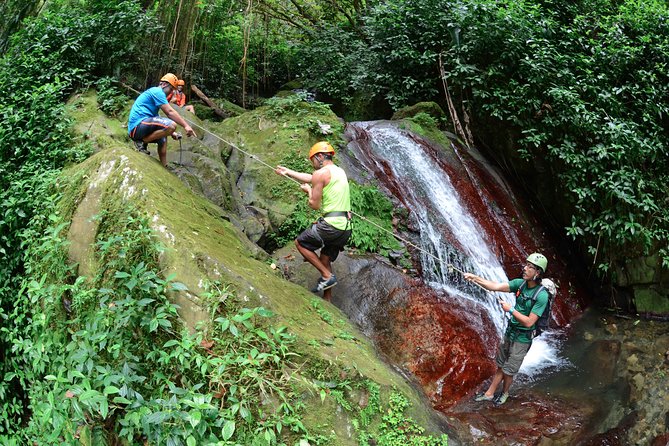 Full-Day Zipline and Waterfall Rappelling Adventure Near San Juan - The climb and river hike before El Salto Waterfall