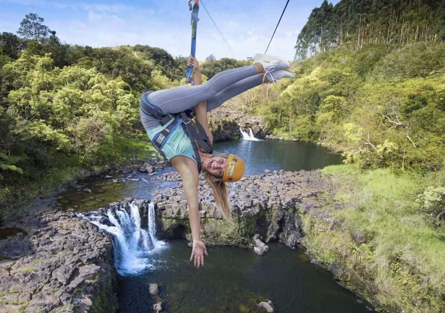 Hakalau: 9-Line Zipline Adventure with Umauma Falls View - Nine Ziplines, Fourteen Waterfalls, and the 65 mph Moment
