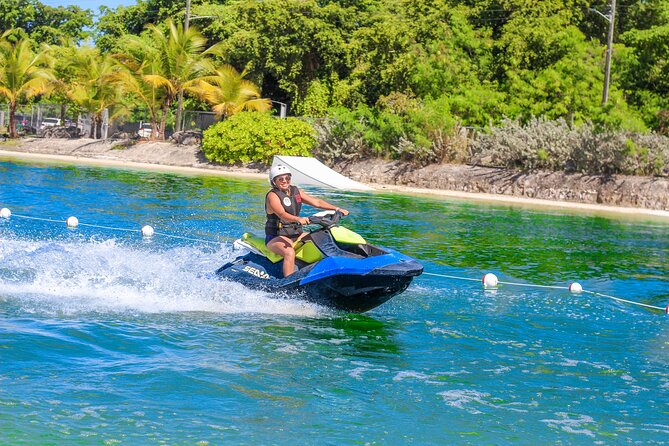 Jet Ski Punta Cana Water Park with Zipline & Inflatable Course - Quick hits at Caribbean Lake Park