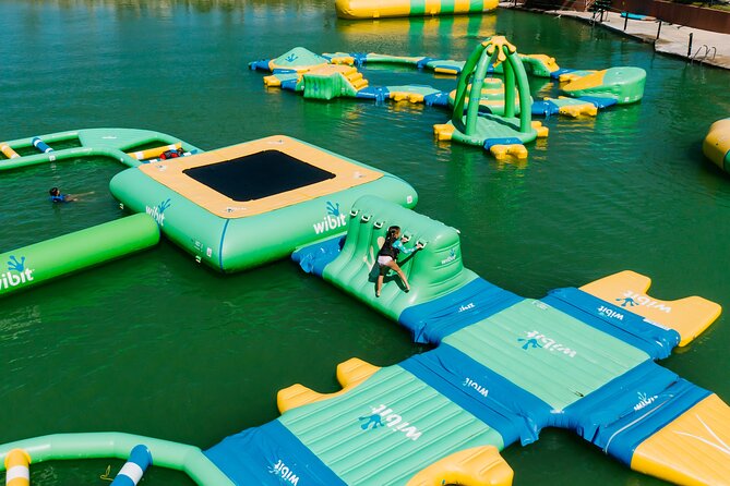 Jet Ski Punta Cana Water Park with Zipline & Inflatable Course - Giant inflatable obstacle course: the messy-fun break