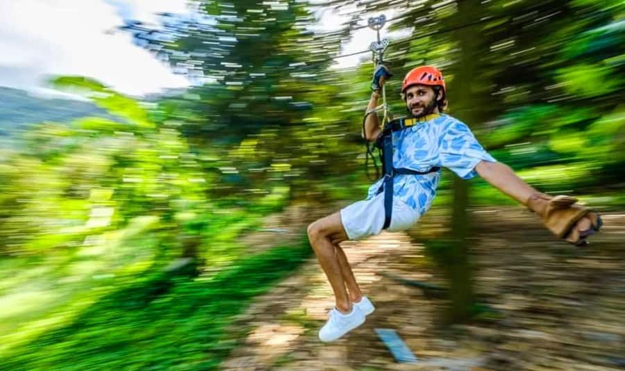 Ko Samui: Tree Bridge Jungle Zipline and Waterfall Adventure - 8 jungle ziplines: what the flight time feels like