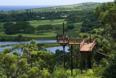 Koloa Zipline in Kauai - Old Koloa Sugar Mill and the Koloa Stops