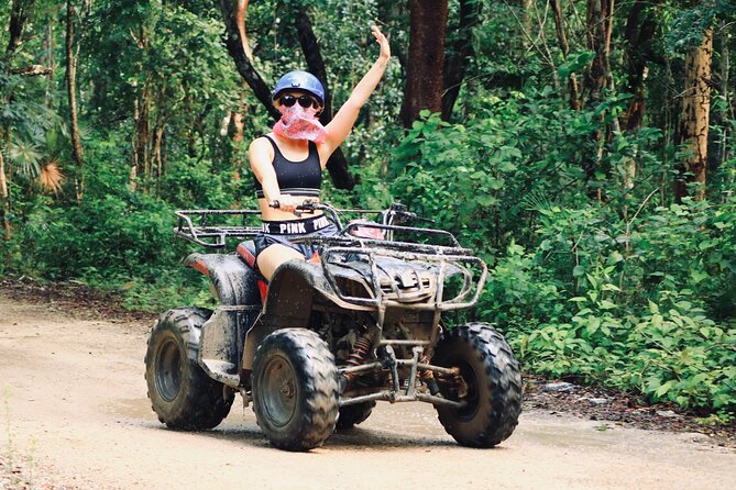 Maya Adrenaline Tulum: Cenote + 5 Ziplining + ATV Adventure - The Mayan Ceremony + Zipline Circuit: Flying at About 45 Meters