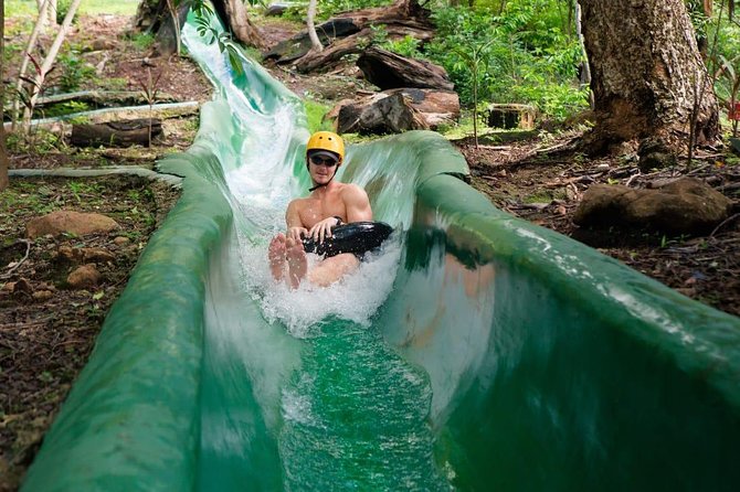 Mega Combo Adventure - Waterslide in the tropical forest: thrill with a fast cooling moment