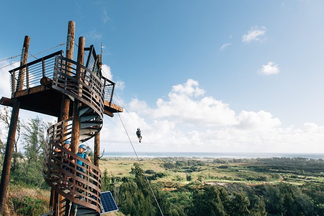 Oahu's North Shore: 8-Line Zipline Adventure - Stop-by-stop flow: Banzai Pipeline, North Shore, CLIMB Works, and Kahuku