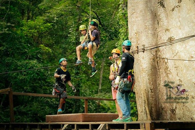 PHUKET-PHANG NGA: White Water Rafting 5 km-ATV-Zipline-LNH - Buddha Cave Temple: quick culture stop with monkey energy