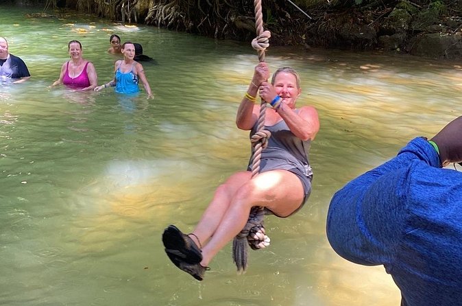 Private YS Falls and Zipline Tour from Montego Bay - Zipline and Rope-Swing Fun: High Energy Built into the Falls Stop