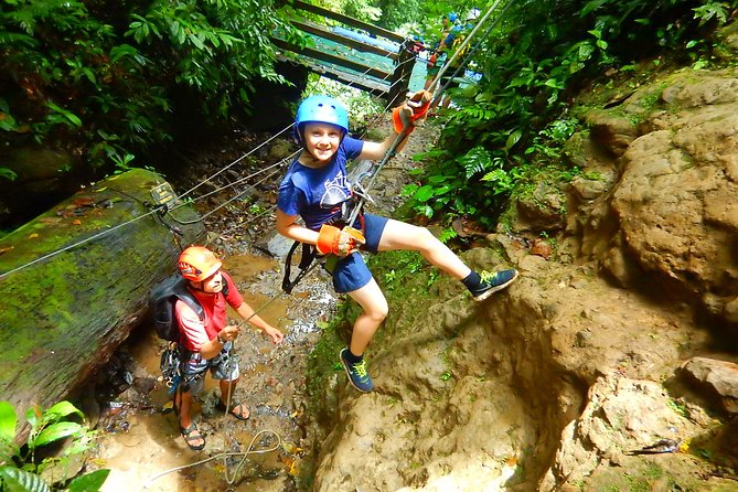 Pure Trek Canyoning & Sky Trek Zip Line Combo - Zip lining over the treetops: fast lines with Arenal views