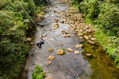 Rainforest Zip-Line Adventure – Braulio Carrillo, Costa Rica - The course itself: Molinete River ziplines, hanging bridge, and 700 meters of adrenaline