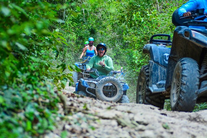 Riviera Maya Half Day Casa Jaguar Cenote, Zipline and ATV - Zipline at Casa Jaguar: 27 meters high and 400 meters long