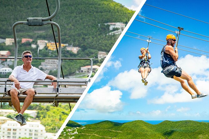 Sky Explorer and Sentry Hill Zip Line Adventure St Maartin - Sky Explorer to Zip Line: the combo that makes the views worth it