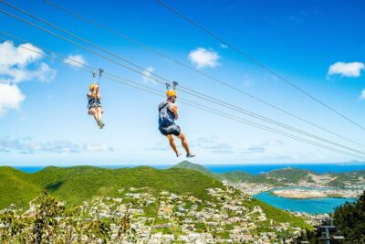 Sky Explorer and Sentry Hill Zip Line Adventure St Maartin - The Sky Explorer climb: what you’re really buying with that cable ride