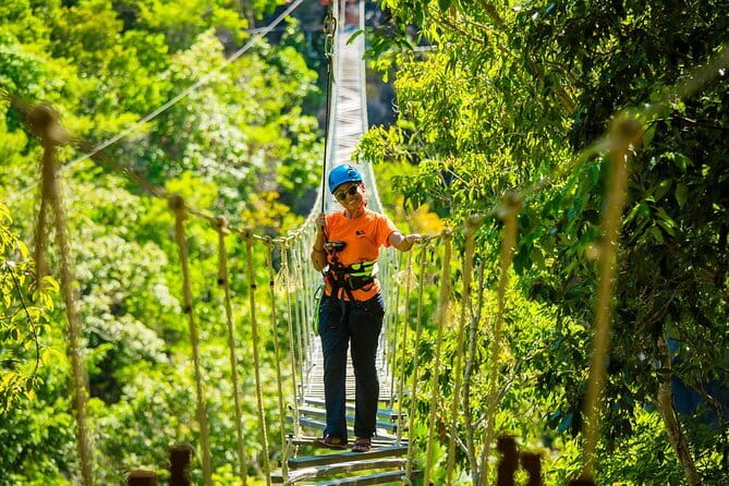 Sky High Zipline and Wang Sai Waterfall Views on Koh Phangan - Via Ferrata 30m climb: the part that tests you first