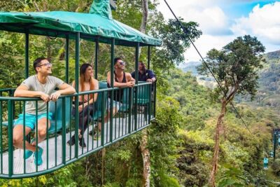 St. Lucia 3 in 1 Combo: Aerial Tram, Rainforest Trail & Zipline - Aerial tram: start cool, see the scale, then gear up for the canopy
