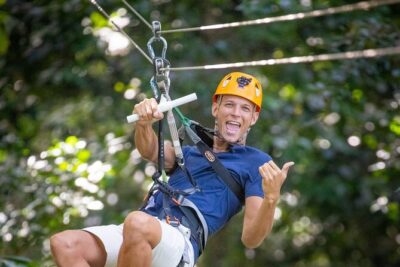 St Lucia Ultimate 3 Package: Aerial Tram, Zipline and Hiking - Zipline Course with 9 Platforms and 8 Lines: Thrills with Real Structure