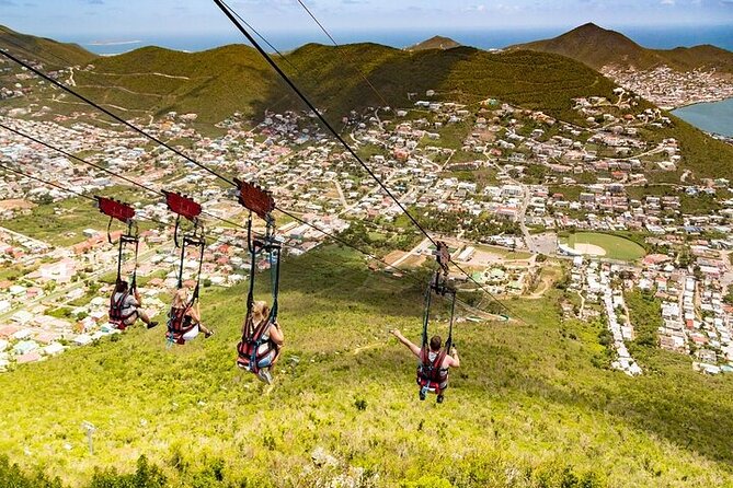 St Maarten Full Combo: Flying Dutchman, Zip Line & Schooner Ride - Sentry Hill Zip Line: a satisfying ridge-top warm-up