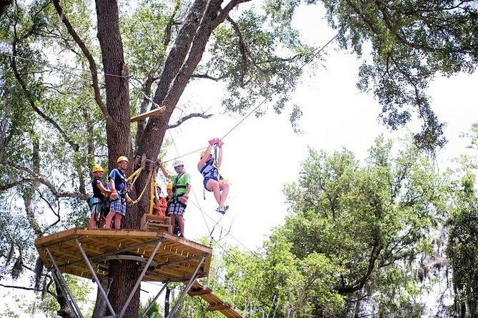 Treetop Express Zip Line Tour with 5 Zip Line Flights & 2 Sky Bridges Included - Five Zip Lines and Two Skywalk Bridges in Sky High Canyon