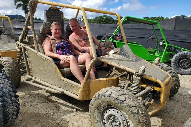Triple Adventure Zipline Waterfalls & Buggy - Damajagua Waterfalls: Stone Slides, Jumping, and Swimming