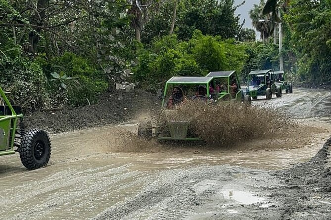 Triple Adventure Zipline Waterfalls & Buggy - Buggy Time Through Mud: Two-Person Driving and River Crossings