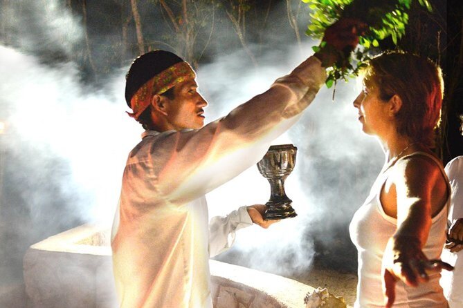 Tulum Adventure: Horses + ATV + Cenote + Zipline + Lunch - The Mayan ceremony and the cave cenote swim