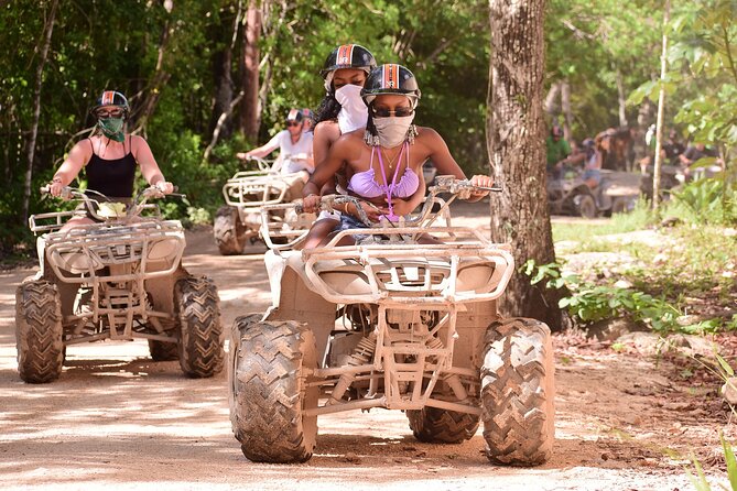 Tulum Extreme Mayan Adventure with ATV, Zipline and Cenote - Cenote time: swim, snorkel, and a guided explanation underground